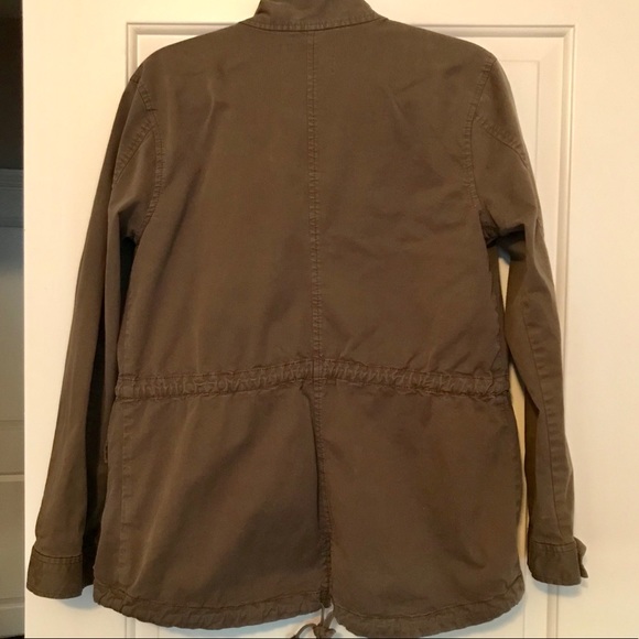 Olive Green Lightweight Utility Jacket - Picture 4 of 5